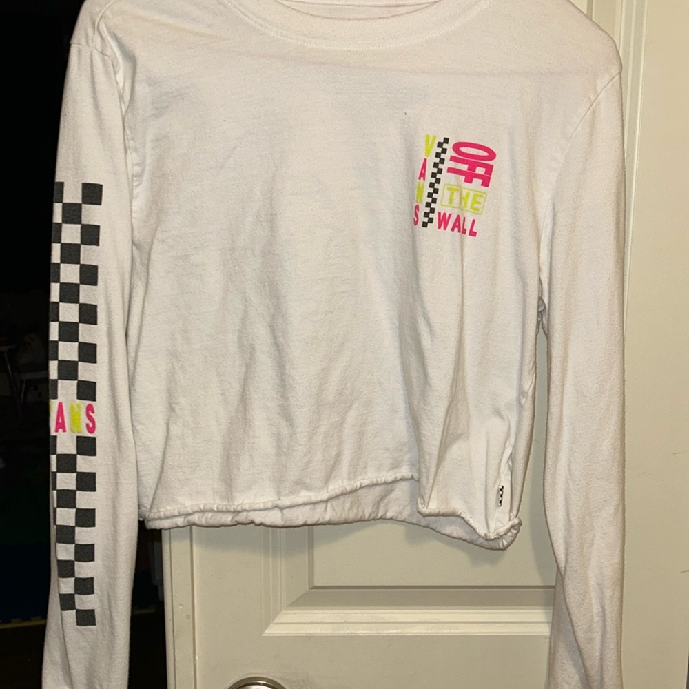 Vans Off The Wall Cropped Long Sleeve Top